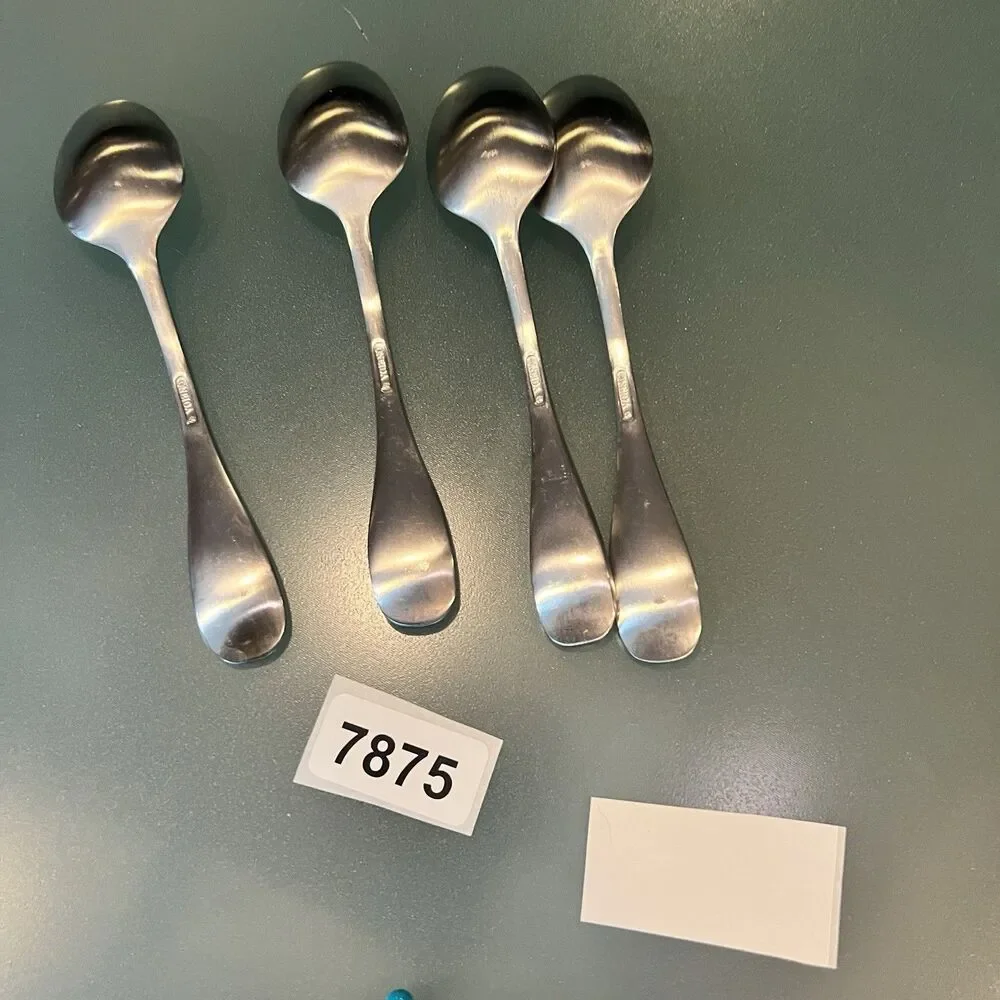 4 spoons small Oneida Aptitude 90-212 Stainless Flatware Dinner silverware